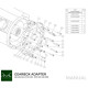 Mercedes Gearbox Adapter Plate Mercedes-Benz V8 M156 - Manual BMW (M57N2 / N54) | races-shop.com