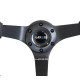 steering wheels NRG Reinforced 3-spoke leather Steering Wheel (350mm) - Black | races-shop.com