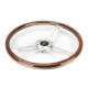 steering wheels NRG Wood grain 3-spoke mahogany Steering Wheel (365mm) - Wood/Chrome | races-shop.com