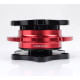 Universal quick release steering wheel hubs NRG SFI key way type quick release hub - black/red | races-shop.com