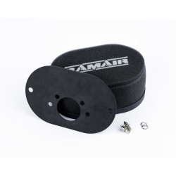 RAMAIR carburettor foam air filter with baseplate to fit SU HS6 (Mini Offset)