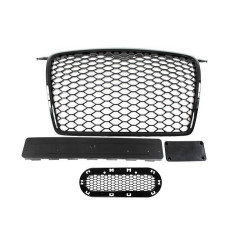 RACES grille for Audi A3 8P RS-Style Bright 05-09, black
