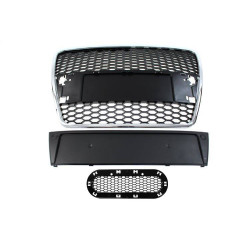 Grill Audi A6 C6 RS-Style Chrome-Black 04-09