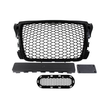 Body kit and visual accessories Grill Audi A3 8P RS-Style Bright Black 09-12 | races-shop.com