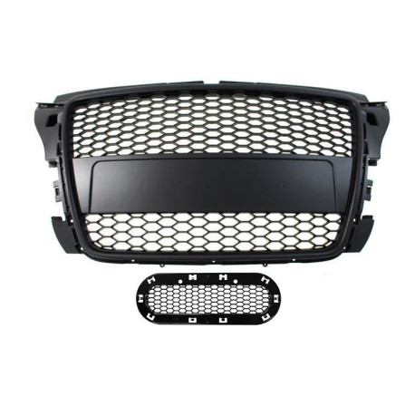 Body kit and visual accessories Grill Audi A3 8P RS-Style Gloss Black 07-12 | races-shop.com