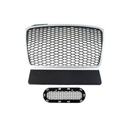 Grill Audi A4 B7 Silver-Black 04-08