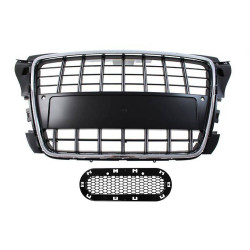 Grill Audi A3 8P S8-Style Chrome-Black 09-12 PDC