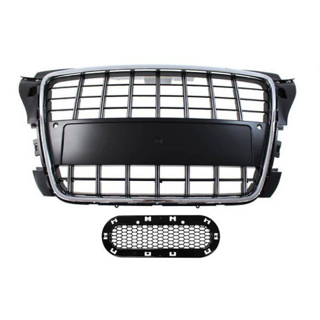 Body kit and visual accessories Grill Audi A3 8P S8-Style Chrome-Black 09-12 PDC | races-shop.com
