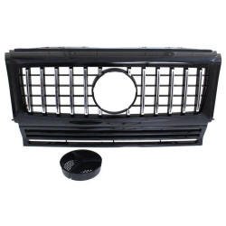 Grill Mercedes Benz W463 G63 Look Shiny Black 90-18