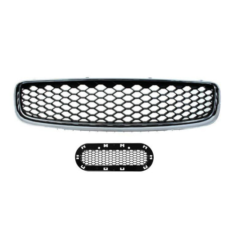 Body kit and visual accessories Grill Audi TT 8N RS-Style Chrome-Black 98-06 | races-shop.com