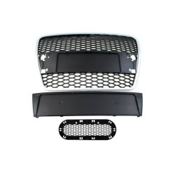 Grill Audi A6 C6 RS-Style Silver-Black 04-09