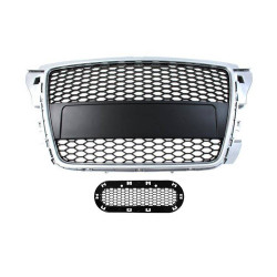 Grill Audi A3 8P RS-Style Silver-Black 07-12