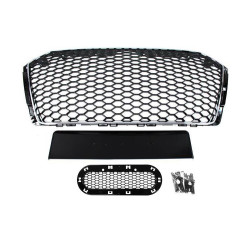 RACES grille for Audi A4 B9 RS (for parking sensors), chrome