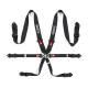 Seatbelts and accessories FIA 6 point sport safety belts SPARCO COMPETITION H-3 STEEL 3" (76mm), black | races-shop.com