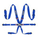 Seatbelts and accessories FIA 6 point safety belts SPARCO COMPETITION H-3 STEEL, blue | races-shop.com