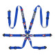 Seatbelts and accessories FIA 6 point safety belts SPARCO COMPETITION H-2 PU, blue | races-shop.com