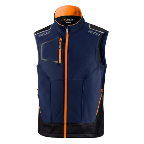 Hoodies and jackets SPARCO ILLINOIS TECH LIGHT VEST - blue/orange | races-shop.com