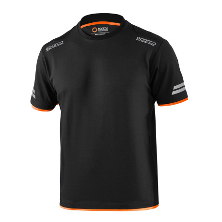 T-shirts SPARCO Teamwork t-shirt for men - black/orange | races-shop.com