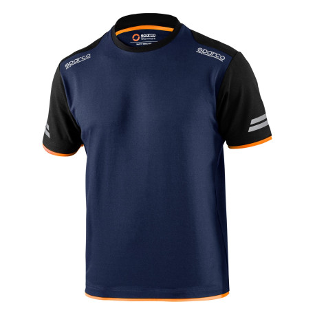 T-shirts SPARCO Teamwork t-shirt for men - blue/orange | races-shop.com
