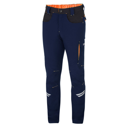 Lifestyle Technical Pants SPARCO KANSAS blue/orange | races-shop.com