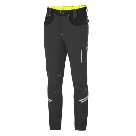 Lifestyle Technical Pants SPARCO KANSAS grey/yellow | races-shop.com