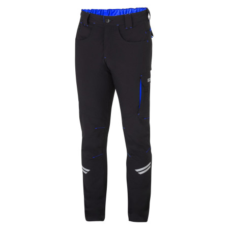 Lifestyle Technical Pants SPARCO KANSAS black/blue | races-shop.com