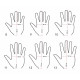 Gloves FIA race gloves MOMO PERFORMANCE (external stitching), white | races-shop.com