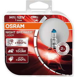 Osram halogen headlight lamps NIGHT BREAKER LASER H1 (2pcs)