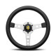 steering wheels 3 spoke steering wheel MOMO PROTOTIPO Silver 320mm, leather | races-shop.com