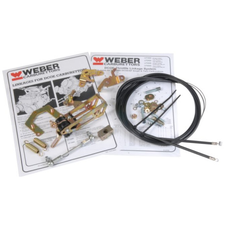 Weber replacement parts WEBER DCOE twin cable throttle linkage set for top mount LP2000 (2 x throttle cables) | races-shop.com
