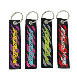RACES textile "Race-Shop" logo keychain - Various colours