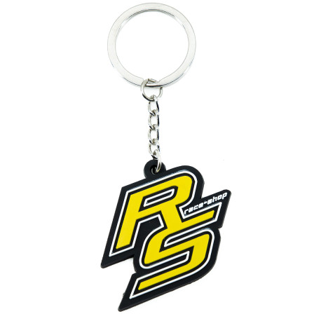 keychains RACES "RS" logo PVC keychain - Yellow | races-shop.com