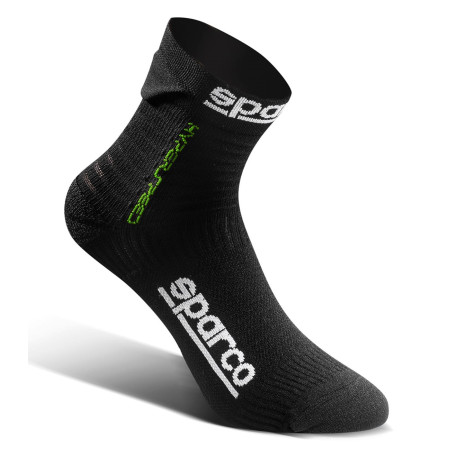 SIM Racing Sparco HYPERSPEED socks black/green | races-shop.com
