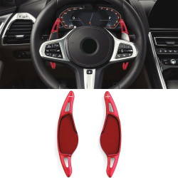 Aluminium paddle shifters for BMW 7er G11 8er G15 Z4 G29 X6 G06, red