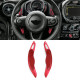Paddle shifters Aluminium paddle shifters for Mini Cooper F55 F56 Cabrio F57, red | races-shop.com
