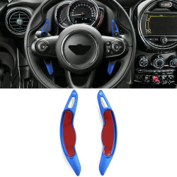 Aluminium paddle shifters for Mini Clubman F54 Countryman F60, blue