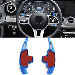 Aluminium paddle shifters for Mercedes GLE W166 C292 C167 GLS X166, blue