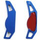 Paddle shifters Aluminium paddle shifters for Smart ForTwo 451 Coupe Cabrio 09-19, blue | races-shop.com