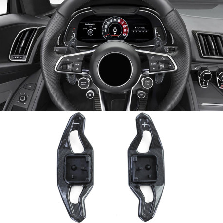 Paddle shifters Carbon paddle shifters for Audi A5 S5 RS5 F5 A6 S6 RS6 C7 4G, black | races-shop.com