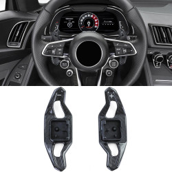 Carbon paddle shifters for Audi A6 S6 RS6 C8 F2 A7 S7 RS7 C7 4G, black