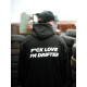 Hoodies and jackets FURTBOKEM mikina F*CK LOVE, černá | races-shop.com