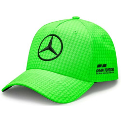 Mercedes-AMG Petronas Lewis Hamilton cap, neon green