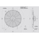 Outlet Universal electric fan SPAL 385mm - suction, 12V (DAMAGED) | races-shop.com