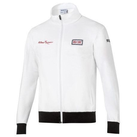 Hoodies and jackets SPARCO sweatshirt ARTURO MERZARIO SIGNATURE - white | races-shop.com