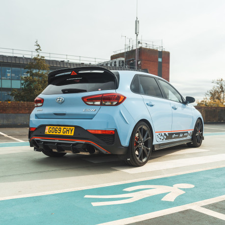 Body kit and visual accessories CT CARBON rear diffuser for HYUNDAI I30N 2020+ facelift, carbon | races-shop.com