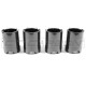 With one outlet Carbon fibre exhaust tips BMW M2/M3/M4/M5 F10/F80/F82/F83/F87 (4pcs, black) | races-shop.com