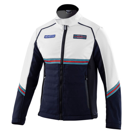 Hoodies and jackets SPARCO MARTINI RACING SOFT SHELL, white | races-shop.com