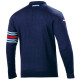 Hoodies and jackets SPARCO MARTINI RACING cotton sweatshirt, blue marine | races-shop.com
