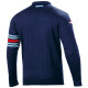 Hoodies and jackets SPARCO MARTINI RACING wool sweatshirt, blue marine | races-shop.com