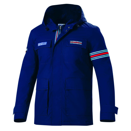 Hoodies and jackets SPARCO MARTINI RACING field jacket, blue marine | races-shop.com